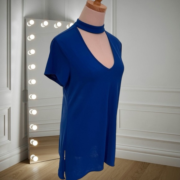 AB Studio Choker Neck Keyhole Dress - Size Small - Picture 3 of 7